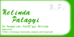 melinda palagyi business card